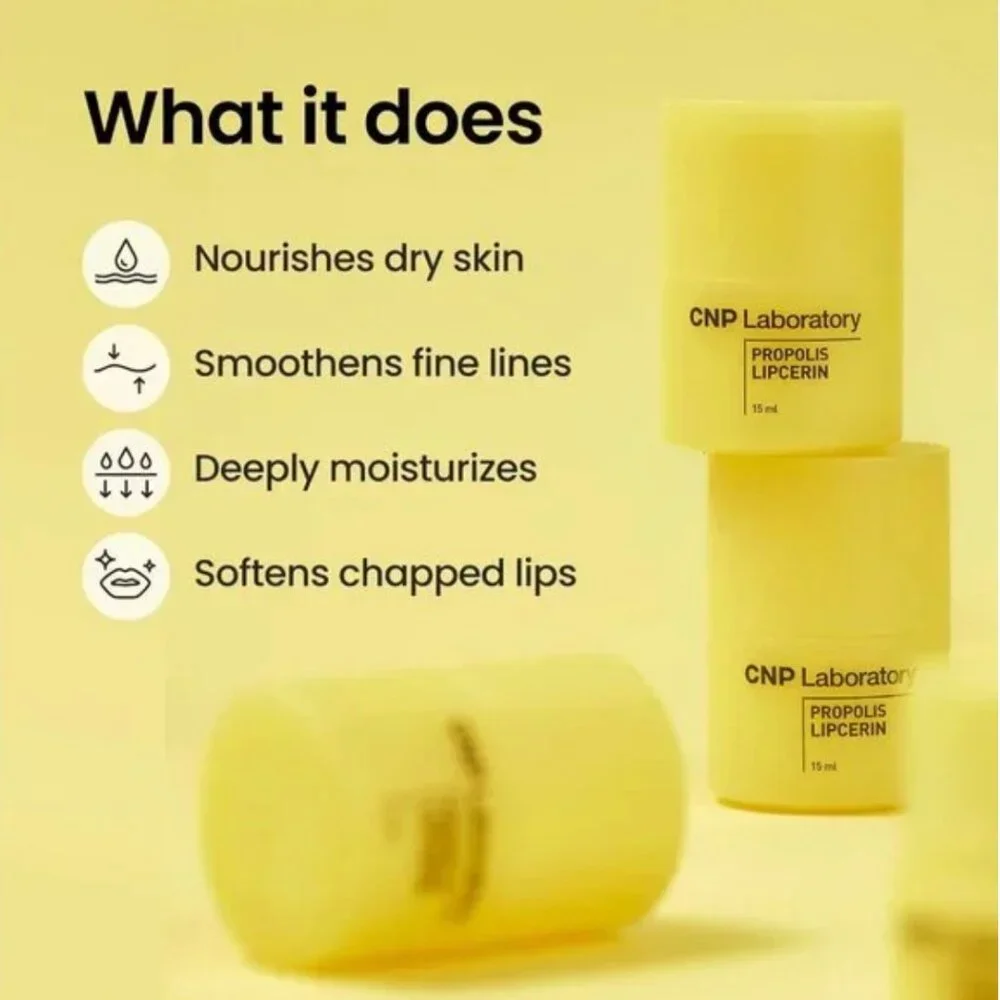 NWT CNP Laboratory Propolis Lipcerin Lip Balm 15ml K-Beauty
